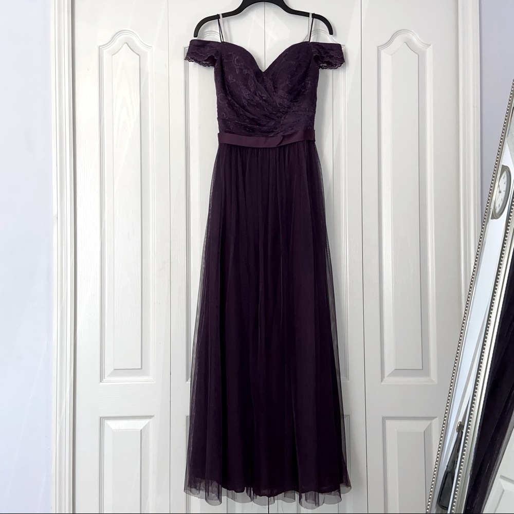 KF Bridal Purple A-Line Off Shoulder Dress (6)